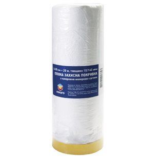 Изображение Защитная пленка с малярной лентой Eskaro 1400мм x 20м Farbers