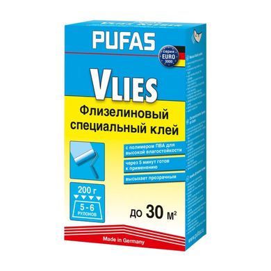 Изображение Клей для всех видов флизелиновых обоев PUFAS Vlies 200 г Farbers