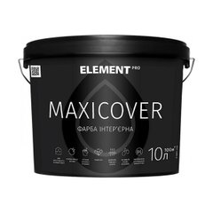 Зображення Інтер'єрна високопокривна фарба MAXICOVER Element Pro біла матова 10 л Farbers