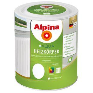 Изображение Эмаль радиаторная акриловая Alpina Aqua Heizk&ouml;rper белая 750 мл Farbers