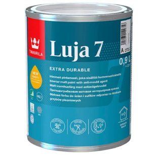 Зображення Фарба інтер`єрна стійка до миття Tikkurila Luja 7, біла матова, 0,9 л Farbers