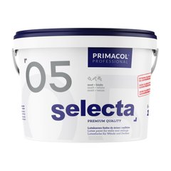 Изображение Краска интерьерная латексная SELECTA 5 (База А) Primacol Professional, глубоко-матовая, 1 л Farbers