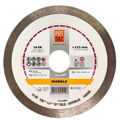 Изображение Круг алмазный сплошной для мрамора PDT Marble 1A1R 115 х 1,4 х 10 х 22,2 мм 820100CMRu Farbers