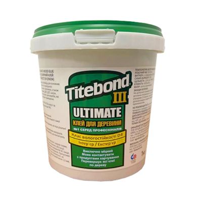 Изображение Клей для дерева D-4 профессиональный Titebond III Ultimate 1 кг Farbers