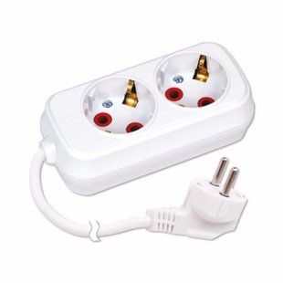 Удлинитель 2 гнезда с заземлением 3 м Horoz Electric