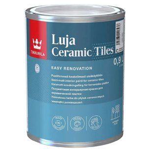 Зображення Фарба інтер`єрна Tikkurila Luja Ceramic Tiles, біла 0,9 л Farbers