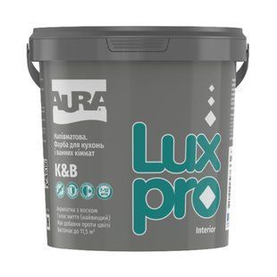 Зображення Фарба інтер'єрна для кухонь та ванних кімнат Aura Luxpro K&B, напівматова 0,95 л Farbers