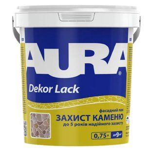 Зображення Лак фасадний для каменю Aura Dekor Lack,  напівглянцевий 0,75 л Farbers