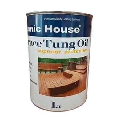 Изображение Масло тунговое Bionic House для террас Terrace Tung Oil, прозрачное, 1 л Farbers