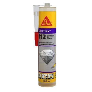 Зображення Клей-герметик Sika Sikaflex-112 Crystal Clear прозорий 290 мл Farbers