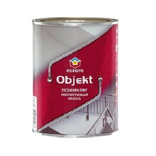 Изображение Краска акрилатная Eskaro Objekt глубокоматовая белая 0,9 л Farbers
