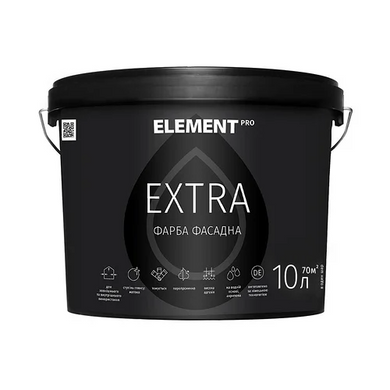 Изображение Фасадная краска EXTRA база А Element Pro водно-дисперсионная 10 л Farbers