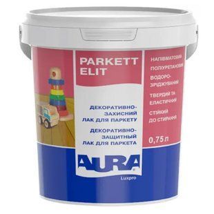 Зображення Лак паркетний Luxpro Aura Parkett Elit Matt напівматовий 0,75 л Farbers