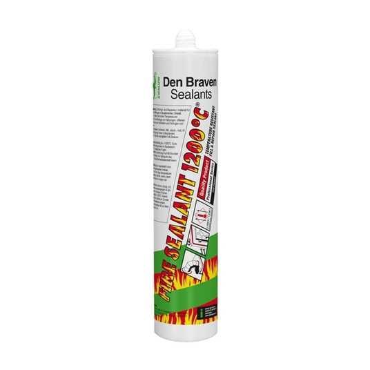 Жаростойкий герметик черный Den Braven Fire Sealant, 1200°C 300 мл