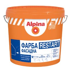 Изображение Краска акриловая матовая Alpina Expert Restart (База 1), белая, 2,5 л Farbers