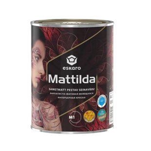 Изображение Краска акрилатная Eskaro Mattilda шелковисто-матовая белая 0,95 л Farbers