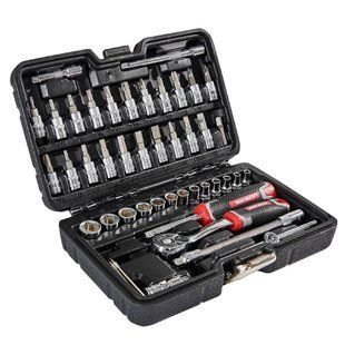 Набір головок торцевих з тріскачкою 1/4&Prime; 46 предметів Vitals Master