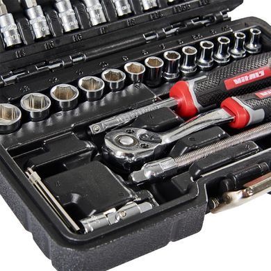 Набор торцевых головок с трещоткой 1/4&Prime; 46 предметов Vitals Master