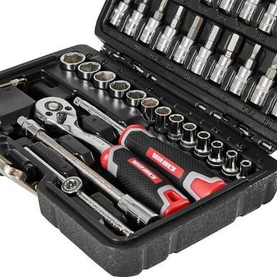 Набор торцевых головок с трещоткой 1/4&Prime; 46 предметов Vitals Master