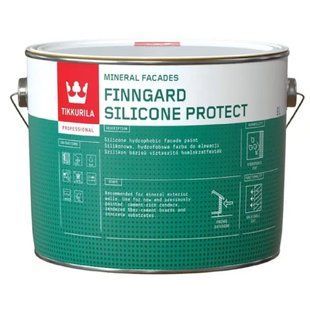 Изображение Краска фасадная Tikkurila Finngard Silicone Protect, белая, 2,7 л Farbers