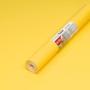 Зображення Самоклеюча однотонна глянцева плівка D-C-Fix лимонна рулон 45 см х 15 м Df200-1989 Farbers