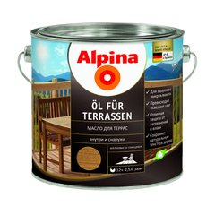 Зображення Олія універсальна акрилатна  Alpina Oel Terrassen прозорий шовковистий глянець 0,75 л Farbers