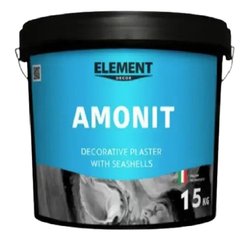 Декоративная штукатурка Element Decor Amonit, с морскими ракушками, 15 кг