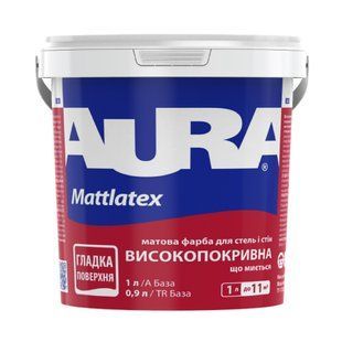 Зображення Фарба інтер'єрна високопокривна Aura Mattlatex, матова 1 л Farbers