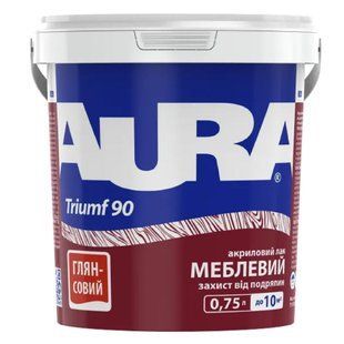 Зображення Лак меблевий Aura Triumf 90, безбарвний глянцевий 0,75 л Farbers