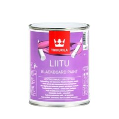 Изображение Краска грифельная TIKKURILA для школьных досок Liitu черный 1 л Farbers