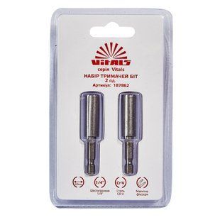 Зображення Тримач для біт магнітний 1/4&Prime;&times;60 мм Vitals (2 шт.) Farbers