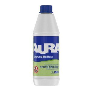 Зображення Грунтовка фунгіцидна Aura UniGrund BioBlock антипліснява 1 л Farbers