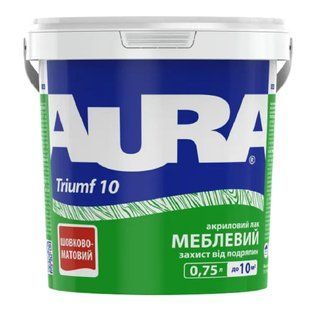Зображення Лак меблевий Aura Triumf 10, безбарвний матовий 0,75 л Farbers