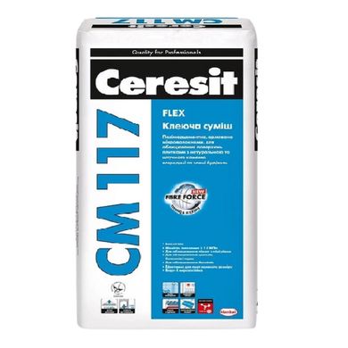 Изображение Клей для плитки Ceresit CM 117 Flex 25 кг Farbers