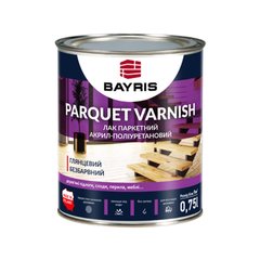 Зображення Лак паркетний глянцевий BAYRIS PARQUET VARNISH 0,75 л Farbers