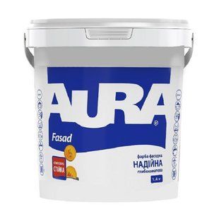 Зображення Фарба фасадна атмосферостійка AURA Fasad глибокоматова 1,4 кг Farbers