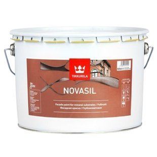 Изображение Краска фасадная Tikkurila Novasil, базис MRA, 9 л Farbers