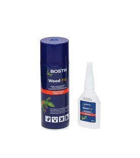 Універсальний двокомпонентний клей з активатором Bostik Wood Fix MDF kit 50г+200мл (загальний вигляд набору)