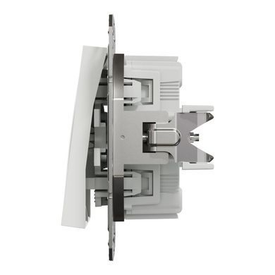 Выключатель двухклавишный Schneider Electric Asfora белый