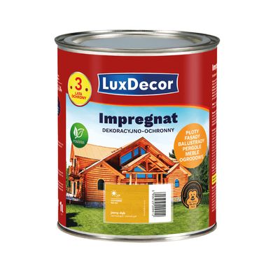 Изображение Импрегнат для дерева декоративно-защитный LuxDecor бесцветный 1 л Farbers