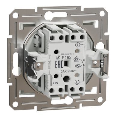 Выключатель одноклавишный Schneider Electric Asfora белый без рамки