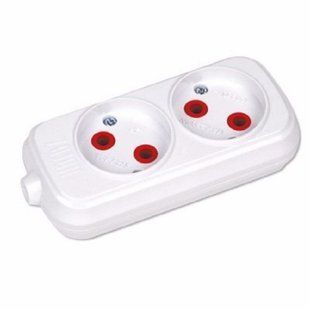 Колодка для удлинителя 2 гнезда Horoz Electric