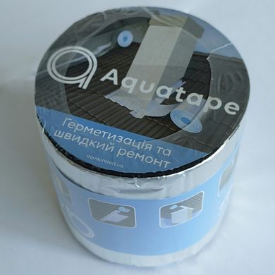 Зображення Герметизуюча бітумна стрічка AQUATAPE 100 мм х 3 м Alu  Farbers